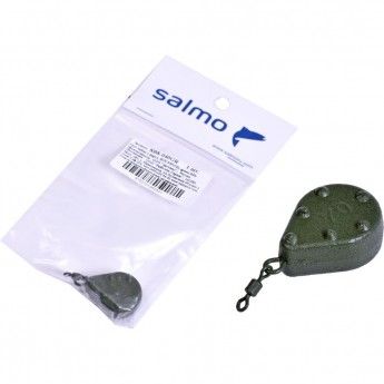 Груз SALMO с вертлюгой Bun Swivel green 040г